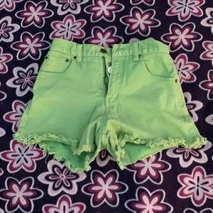 High Rise jean shorts